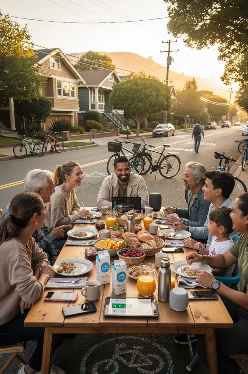 Urban landscape showcasing renewable energy solutions in cities.